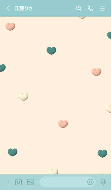 [LINE着せ替え] Cute Cute Little Heart New 48の画像2