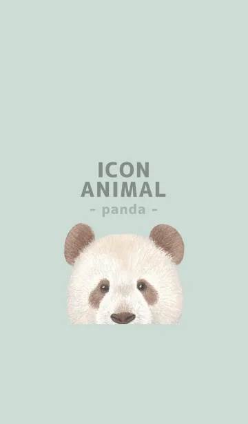 [LINE着せ替え] ICON ANIMAL - パンダ - PASTEL GR/02の画像1