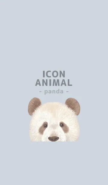 [LINE着せ替え] ICON ANIMAL - パンダ - PASTEL BL/02の画像1