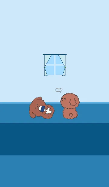 [LINE着せ替え] Naughty Teddy J-Dark Blue (Bl5)の画像1