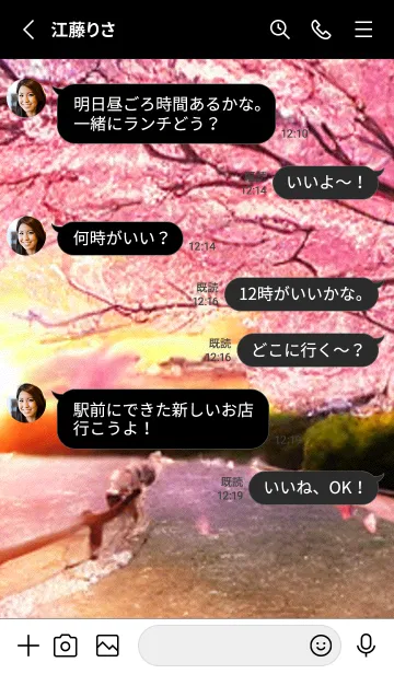 [LINE着せ替え] 桜の花咲く頃#AQ_23。の画像3