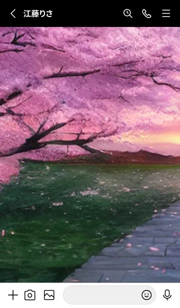 [LINE着せ替え] 桜の花咲く頃#AR_17。の画像2