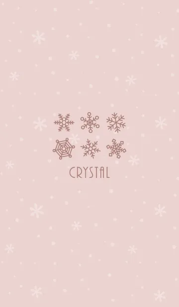 [LINE着せ替え] 結晶14<ピンクオレンジ>の画像1