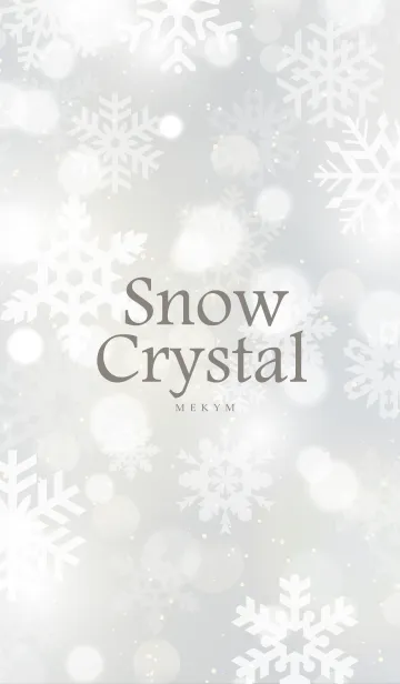 [LINE着せ替え] Snow Crystal-WHITE.MEKYM 26の画像1