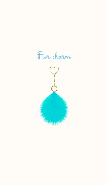 [LINE着せ替え] Fur charm blue 28の画像1