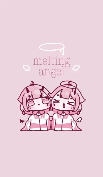 [LINE着せ替え] melting angel (ピンク)の画像1