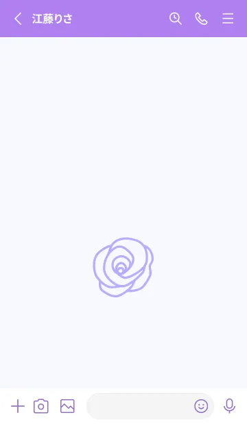 [LINE着せ替え] シンプル ローズ 254の画像2