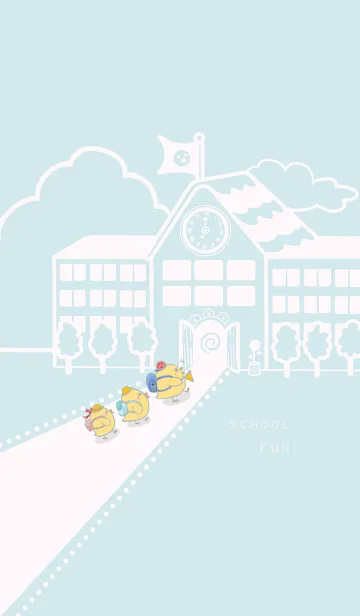 [LINE着せ替え] Yellow Duck School fun -Gray Indigo(Pi4)の画像1