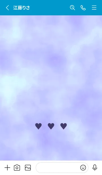 [LINE着せ替え] ♥♥♥61の画像2