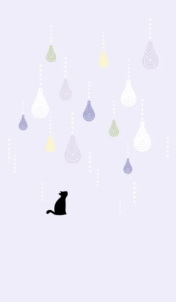 [LINE着せ替え] 【運気アップ】猫とみょうが結びの画像1