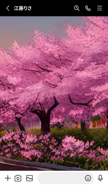 [LINE着せ替え] 桜の花咲く頃#AQ_29。の画像2