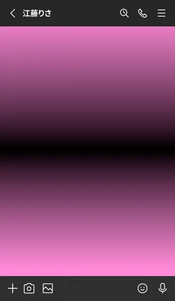 [LINE着せ替え] シンプル グラデーション Black No.2-35の画像2