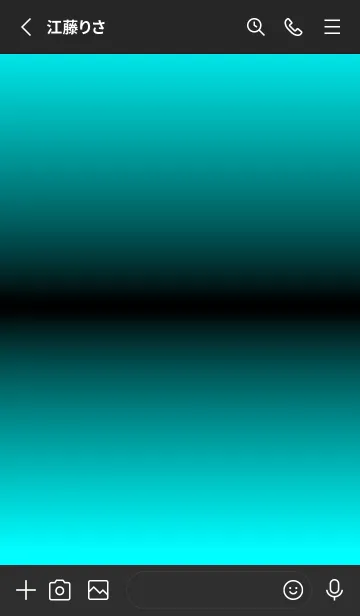 [LINE着せ替え] シンプル グラデーション Black No.2-36の画像2