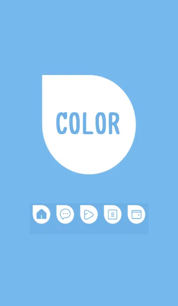 [LINE着せ替え] blue color J16の画像1