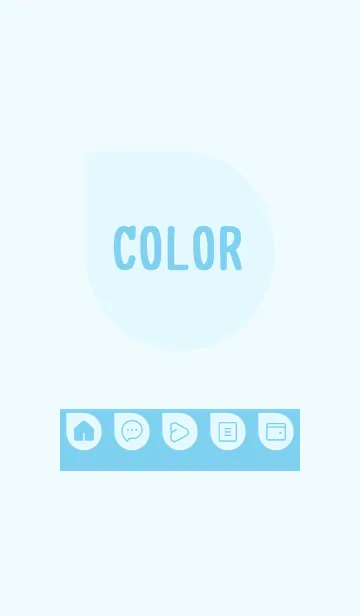 [LINE着せ替え] blue color J18の画像1