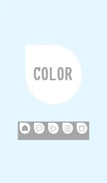 [LINE着せ替え] blue color J19の画像1