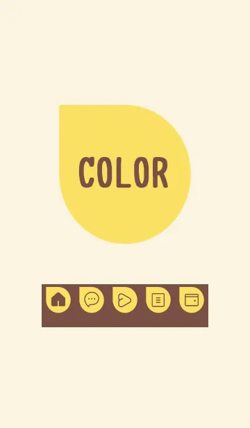 [LINE着せ替え] brown color J20の画像1