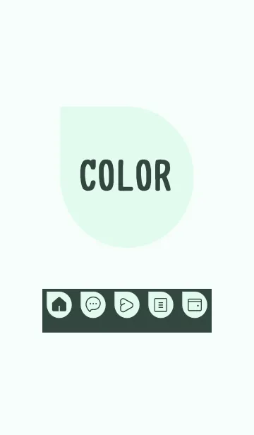 [LINE着せ替え] green color J35の画像1