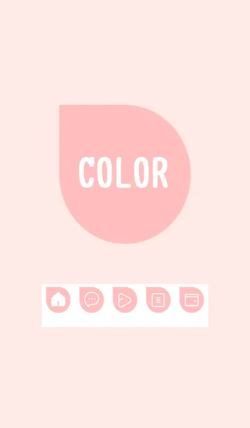 [LINE着せ替え] pink color J17の画像1