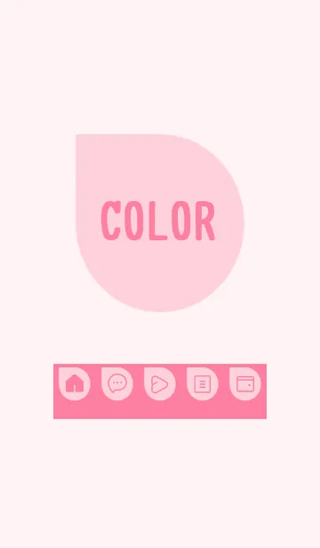 [LINE着せ替え] pink color J18の画像1