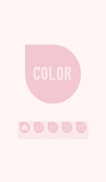 [LINE着せ替え] pink color J20の画像1