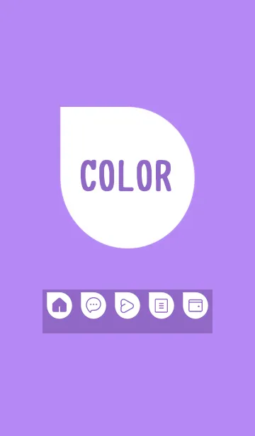 [LINE着せ替え] purple color J16の画像1