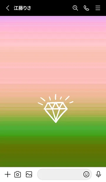 [LINE着せ替え] グラデーション ダイアモンド  199の画像2