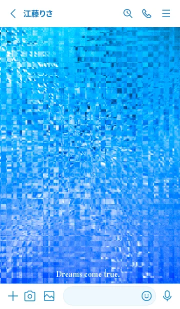 [LINE着せ替え] ブルー♡ドリームズ＊カム＊トゥルー45の画像2