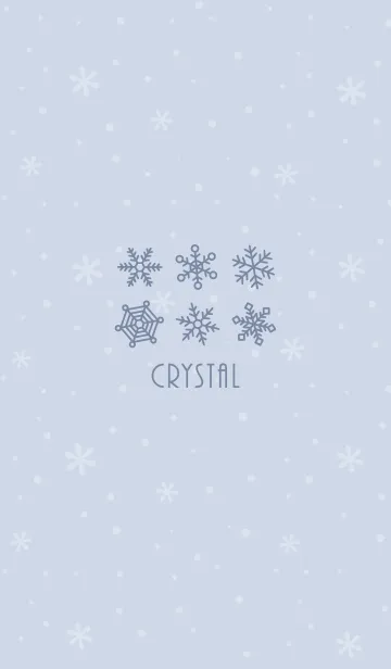 [LINE着せ替え] 結晶15<ブルー>の画像1