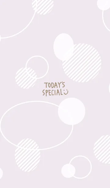 [LINE着せ替え] 白いおしゃれな丸20の画像1