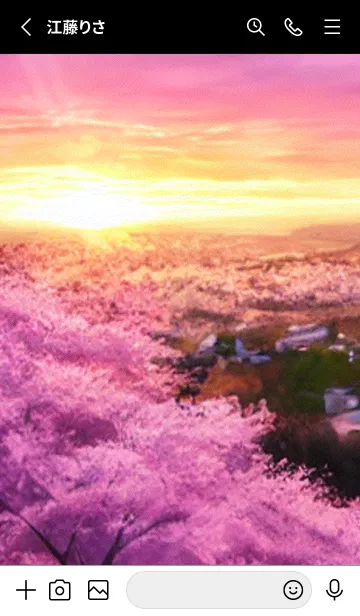 [LINE着せ替え] 桜の花咲く頃#AR_9。の画像2