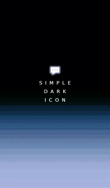 [LINE着せ替え] シンプル ダーク アイコン 94の画像1