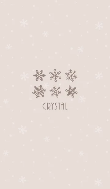 [LINE着せ替え] 結晶15<ベージュ>の画像1