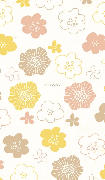 [LINE着せ替え] カラフル お花 和紙19の画像1