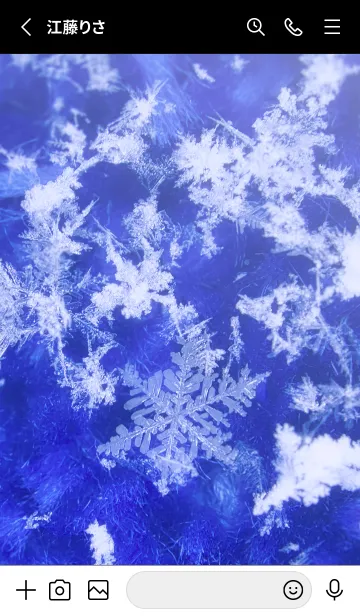 [LINE着せ替え] Snow Crystal Cloth Type 1-3の画像2