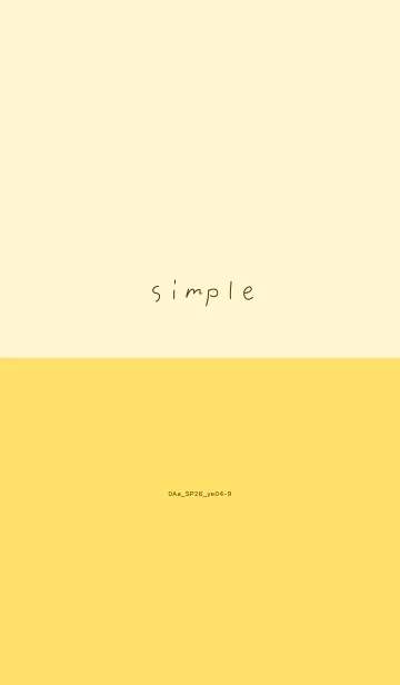 [LINE着せ替え] 0Aa_26_イエロー4-9の画像1