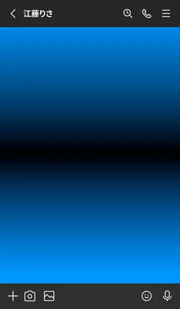 [LINE着せ替え] シンプル グラデーション Black No.2-39の画像2