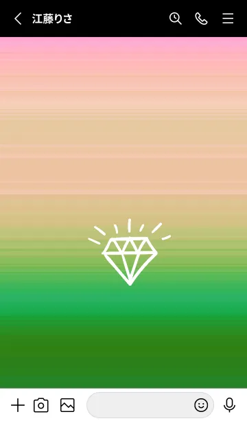 [LINE着せ替え] グラデーション ダイアモンド  200の画像2