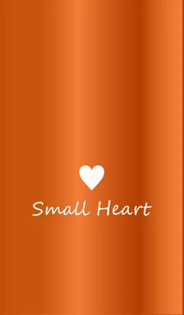 [LINE着せ替え] Small Heart *GlossyOrange 7*の画像1