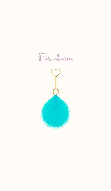 [LINE着せ替え] Fur charm blue 30の画像1