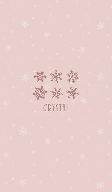 [LINE着せ替え] 結晶15<ピンクオレンジ>の画像1