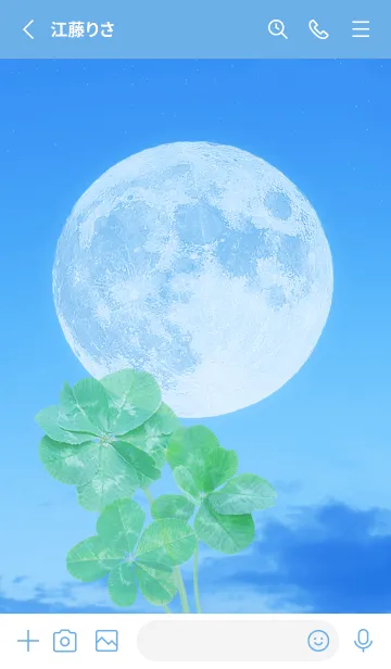 [LINE着せ替え] Lucky Clovers #Full Moon 10の画像2