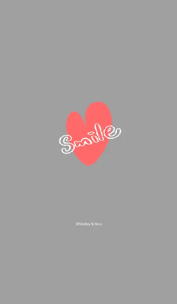 [LINE着せ替え] Smile Love J-Gray (Gr4)の画像1