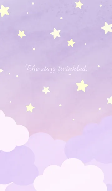 [LINE着せ替え] The stars twinkled-PURPLEの画像1