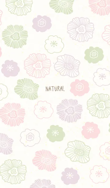 [LINE着せ替え] カラフル お花 北欧風16の画像1