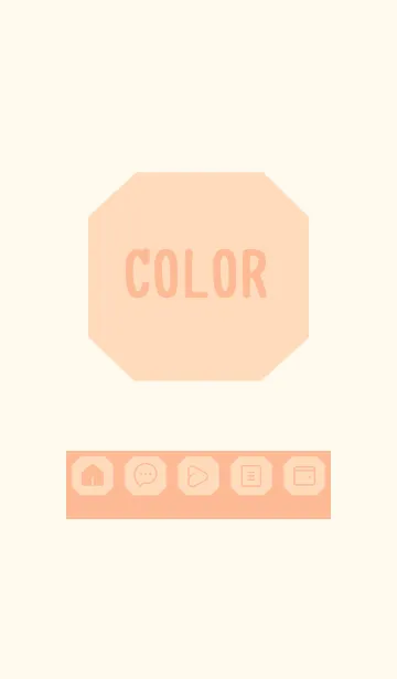 [LINE着せ替え] beige color K19の画像1