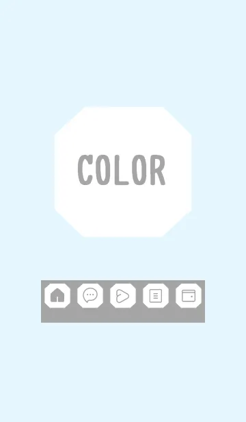 [LINE着せ替え] blue color K19の画像1