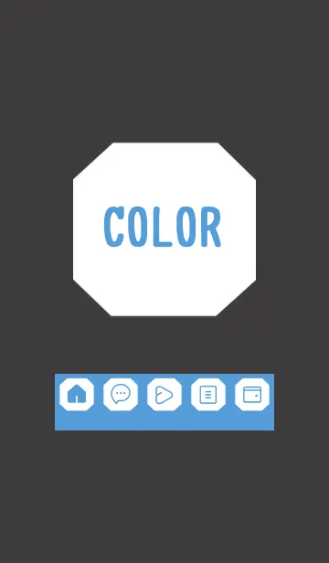 [LINE着せ替え] blue color K20の画像1