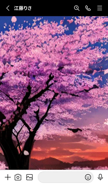 [LINE着せ替え] 桜の花咲く頃#At_22。の画像2