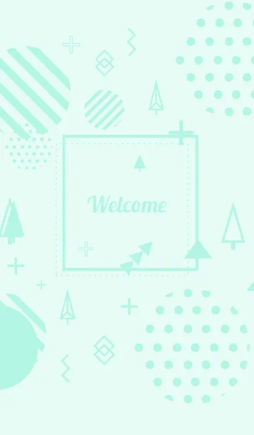 [LINE着せ替え] Geometric Welcome Humming Birdの画像1